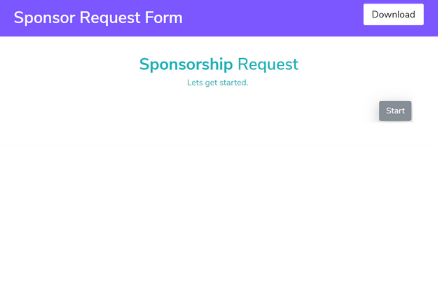 Sponsor Request Form Template