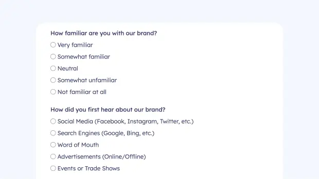 Brand Awareness Form ft