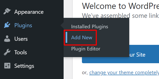1. Click Add New from Plugins 26891