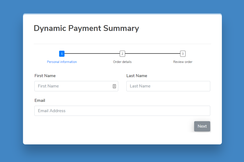 14. Final look of dynamic payment summary 26891