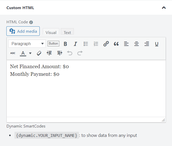 16. Custom HTML to display result 26891