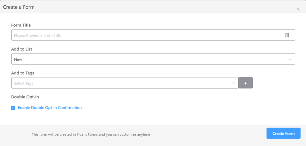 27. Create a form inside Fluent CRM 26891