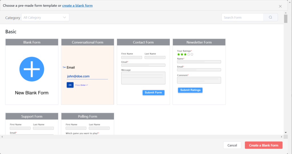 4. Fluent Forms Ready Templates 26891