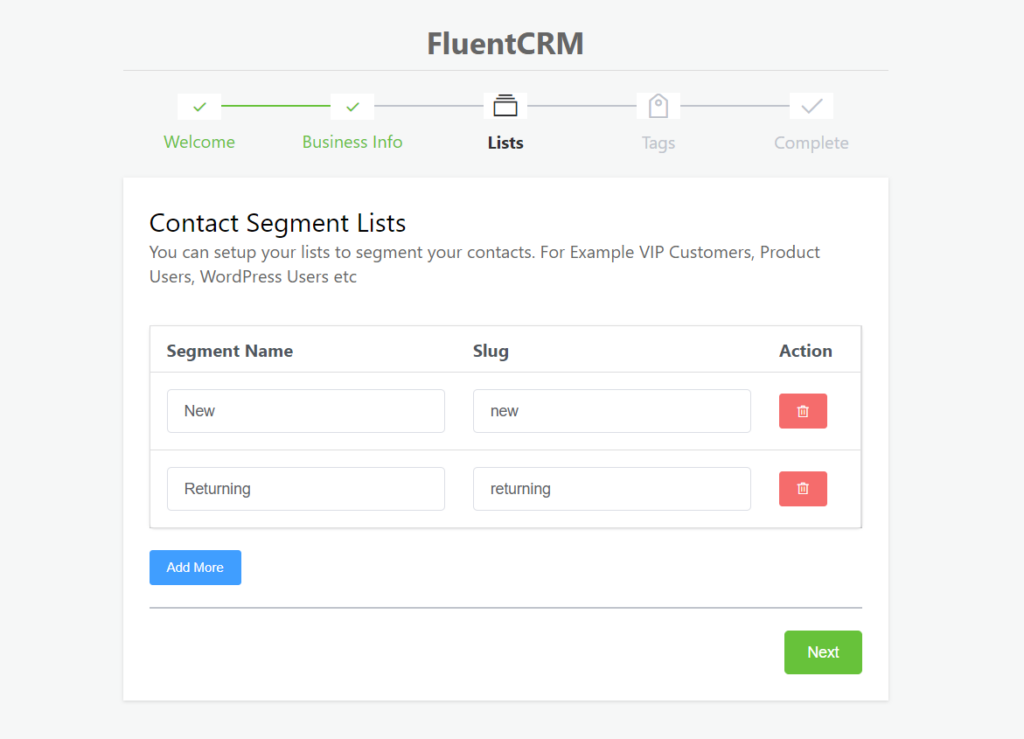 6.1 Contact Segment Lists 26891