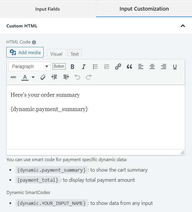 9. Dynamic payment summary 26891