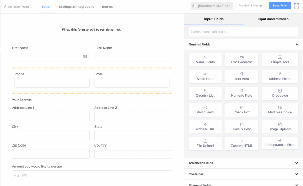 Form Template Editor 26891