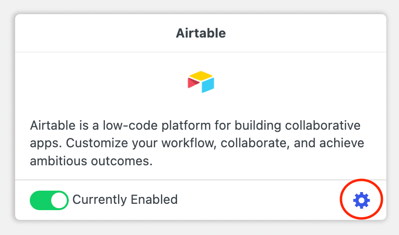 Enable Airtable