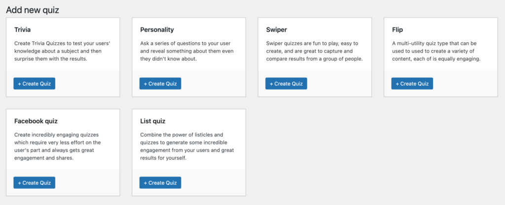 6. WP Quiz Pro Different Quiz Types 17472