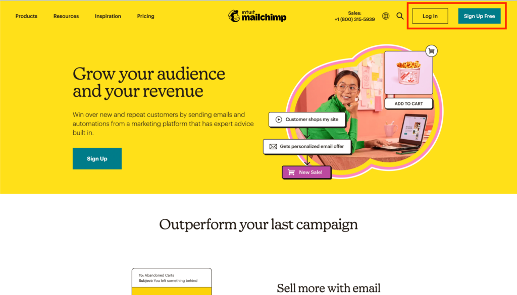 1. Login to Mailchimp Account 18418