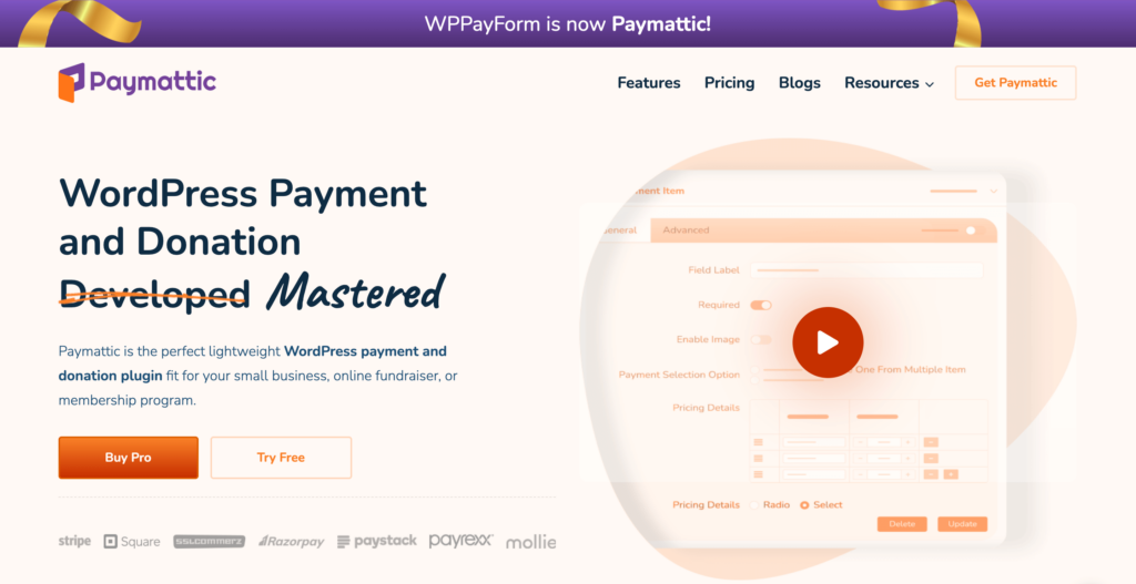 Paymettic WordPress payment plugin 26891