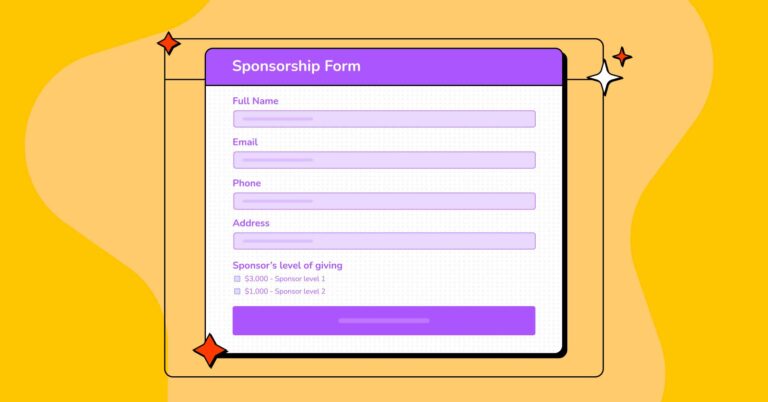 How to create a sponsorship form in WordPress