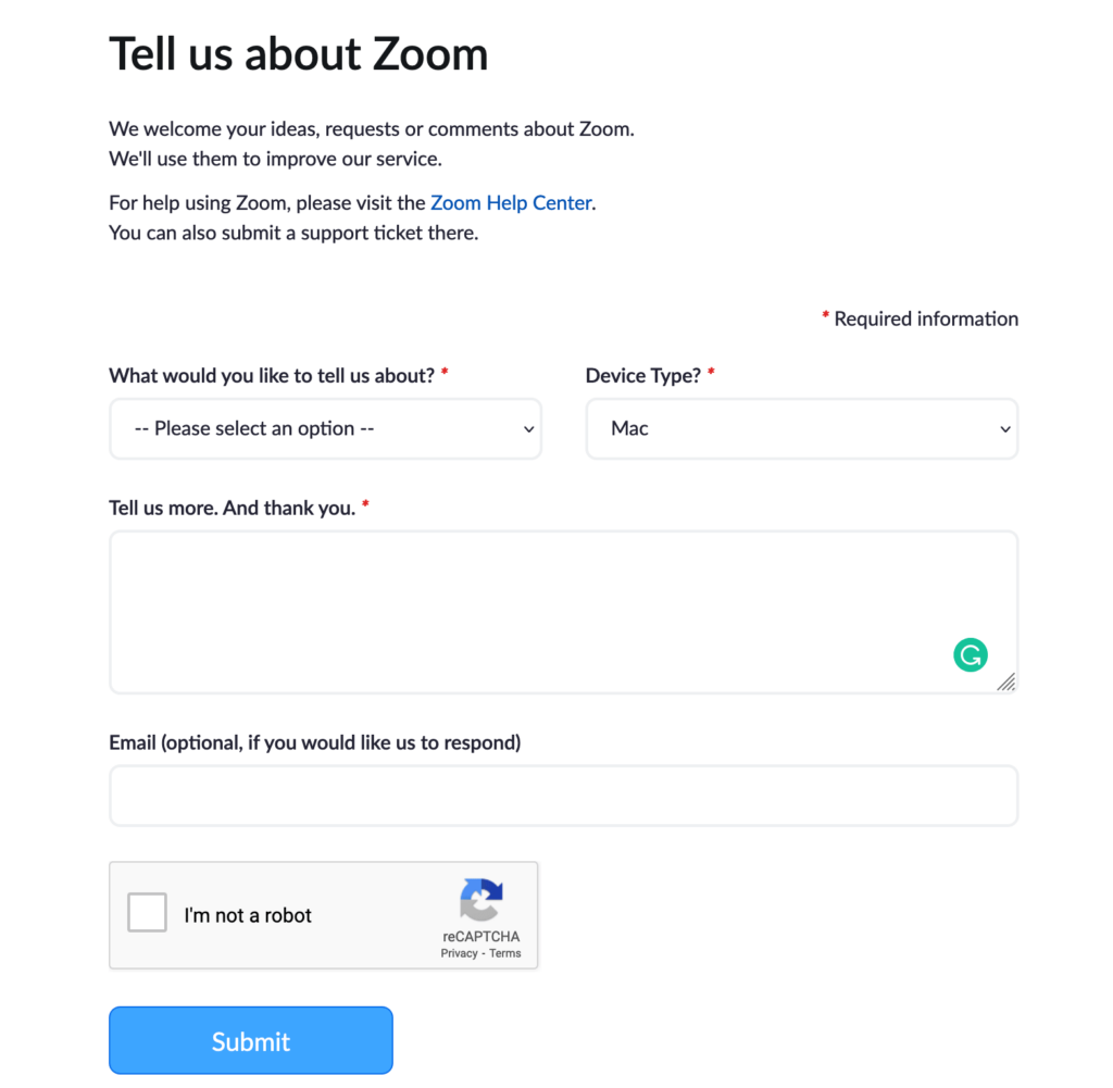 Zoom feedback forms min 24021