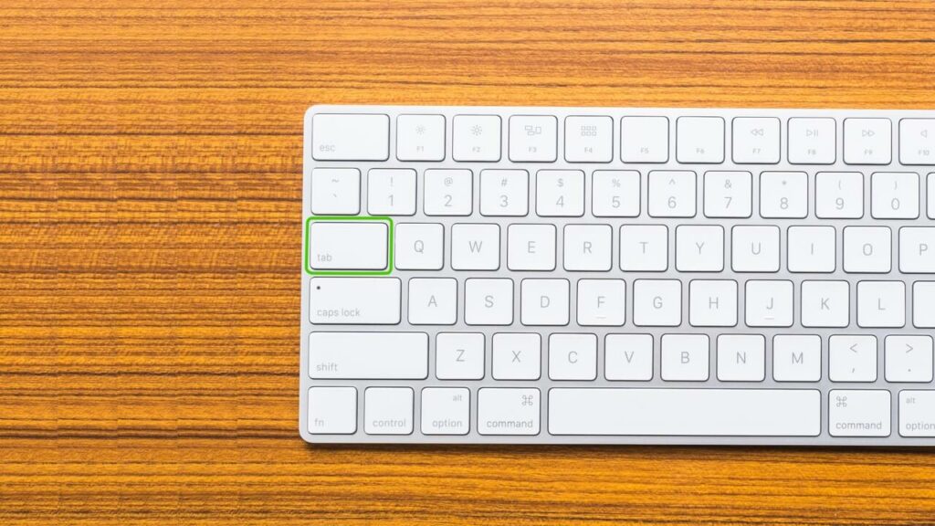 Tab key to navigate using keyboard