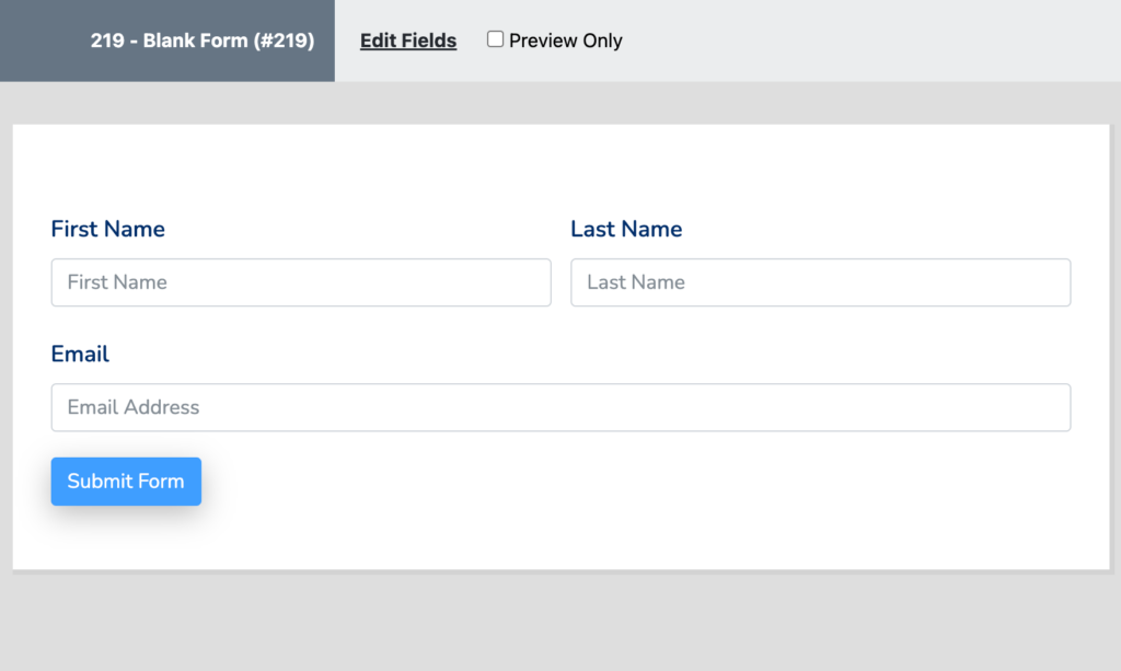 form preview, fluent forms, plugin
