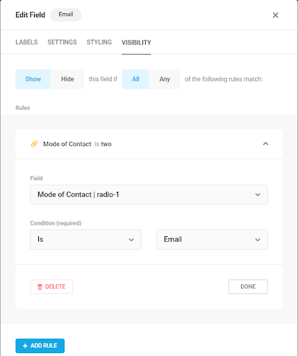 forms with logic
