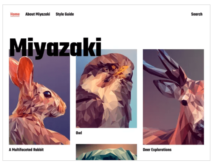 wordpress artist themes: Miyazaki