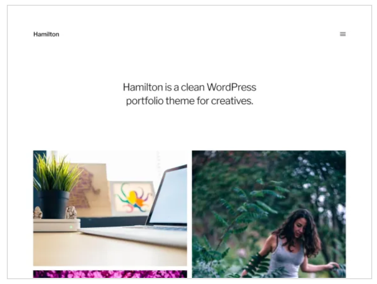 wordpress artist themes: Hamilton