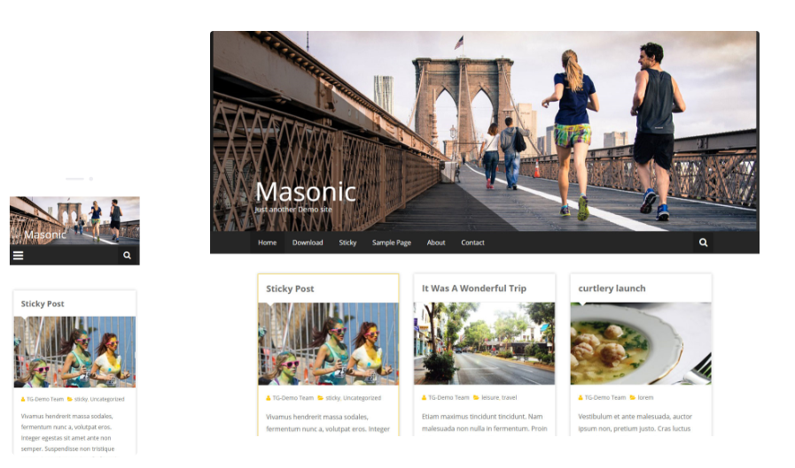 free wordpress themes for artists: Masonic