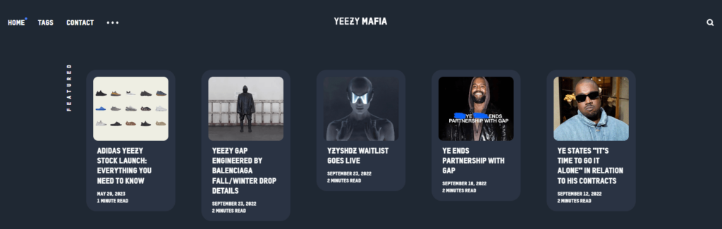 ghost website examples