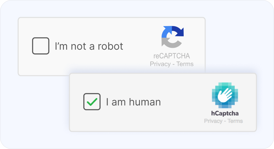 reCAPTCHA hCaptcha 33643