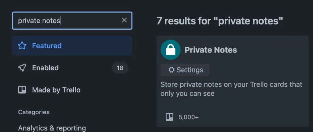 Trello private notes power up 37124