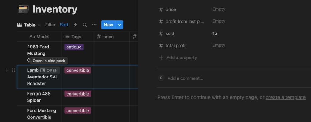 Add unstructured data to a notion database