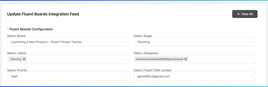 fluentboards integration feed