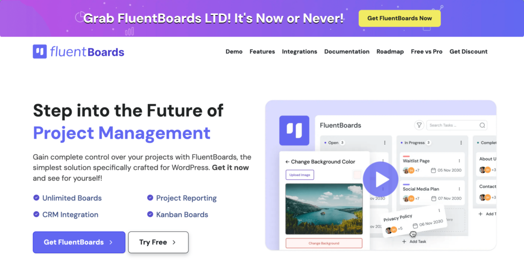 FluentBoards Homepage
