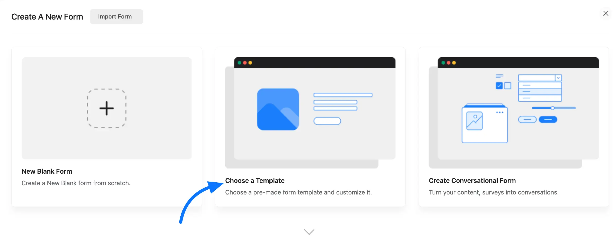 Choose a template pre built 50938