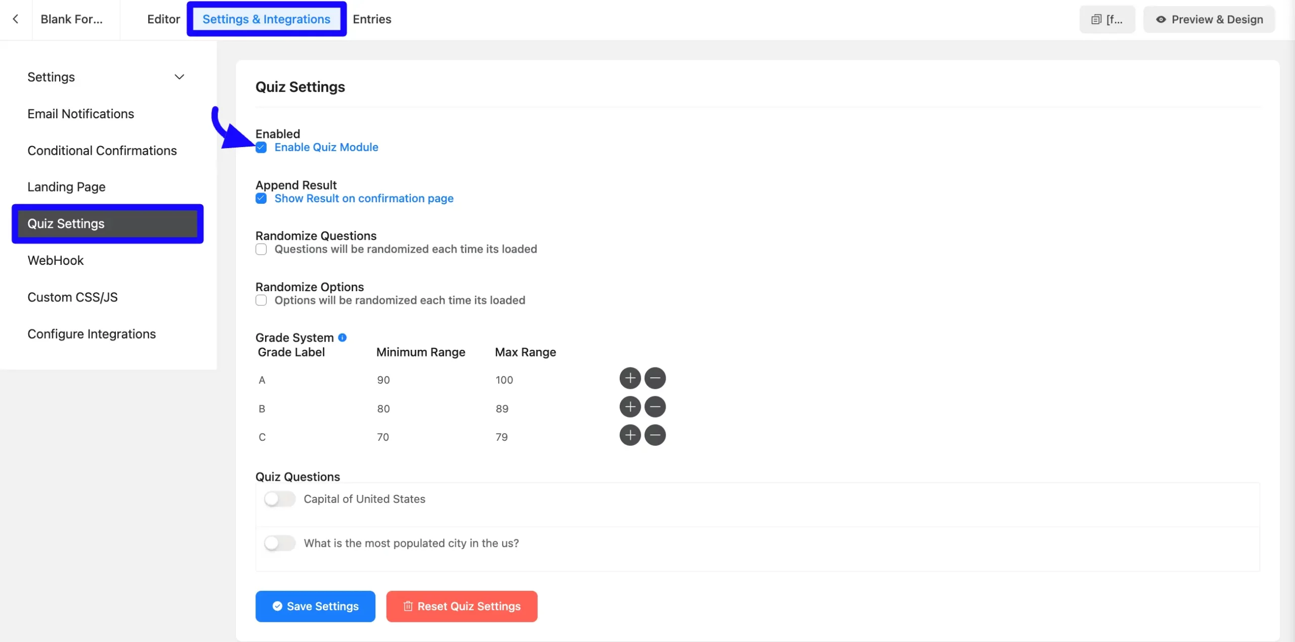 enable quiz setting 03 scaled 46705