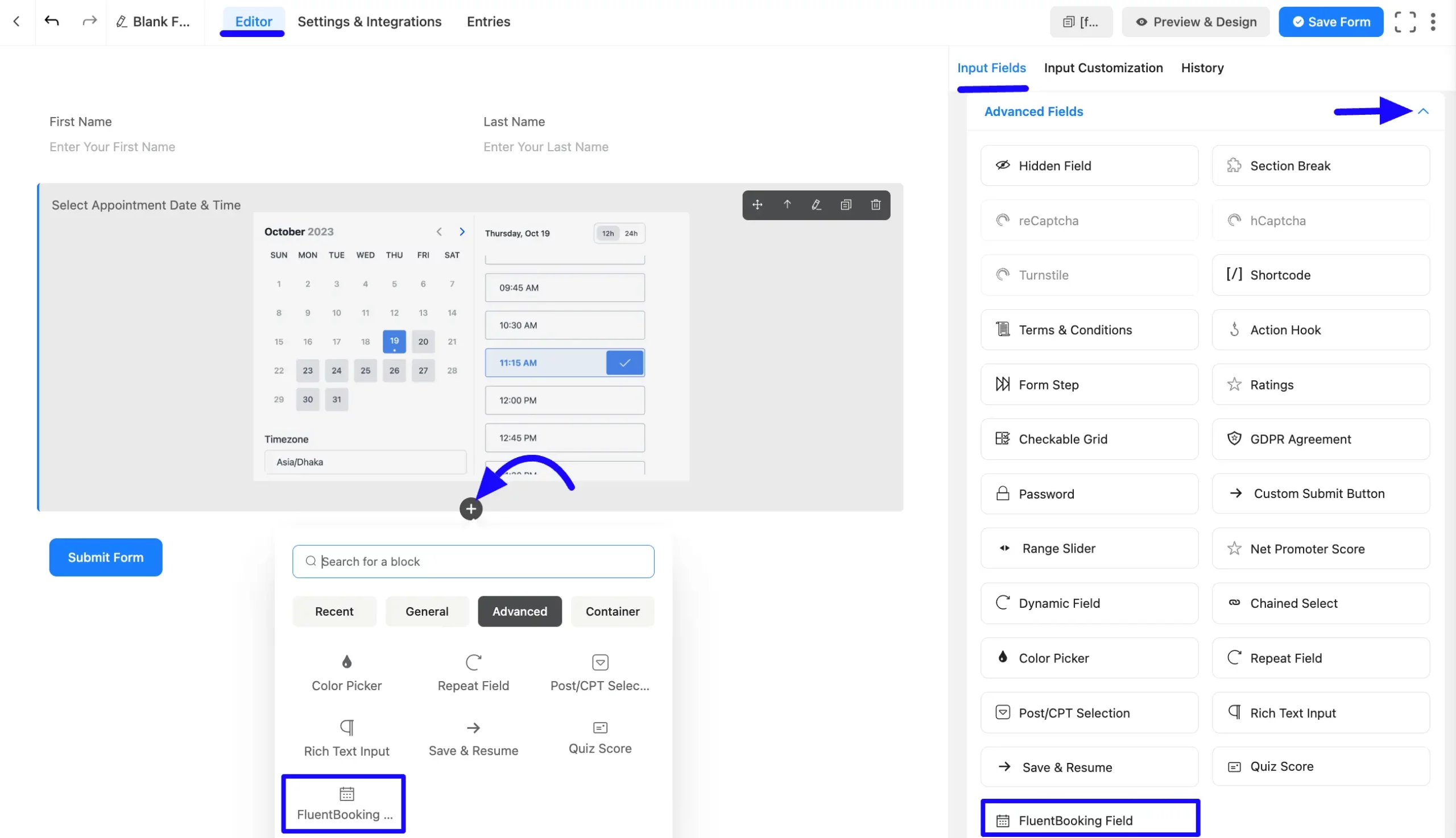 adding Fluent Booking 02 scaled 50153