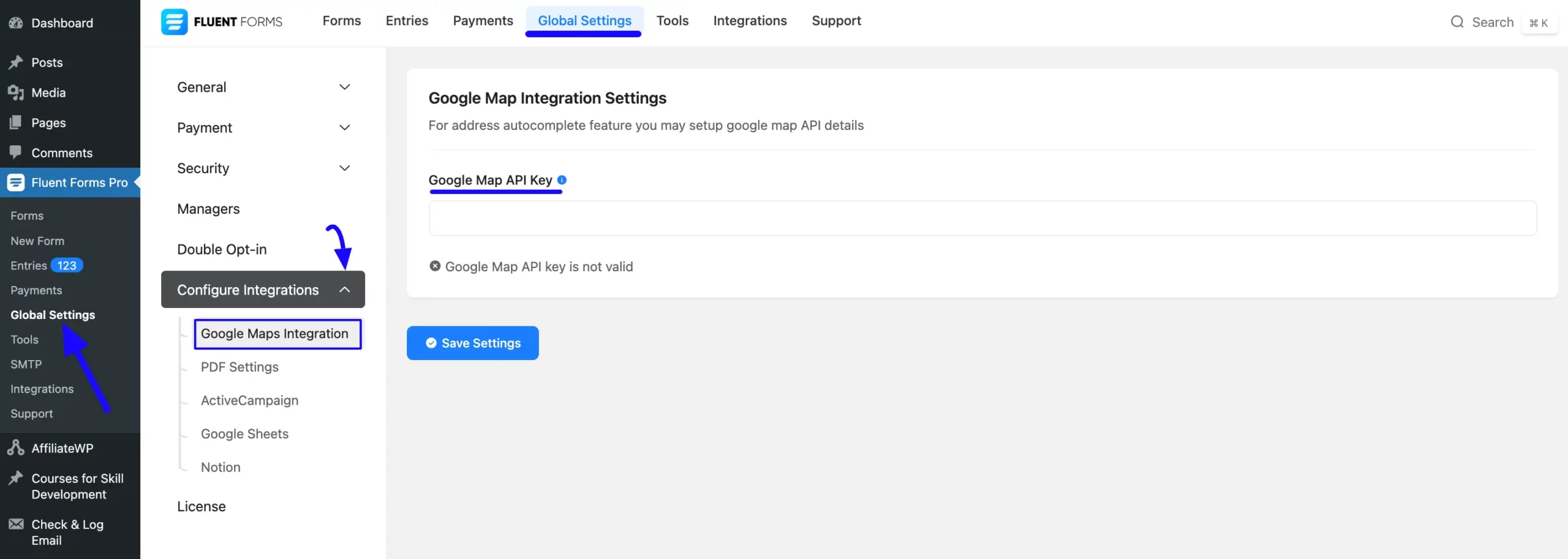 1. Google Maps Integration Settings page scaled 46128