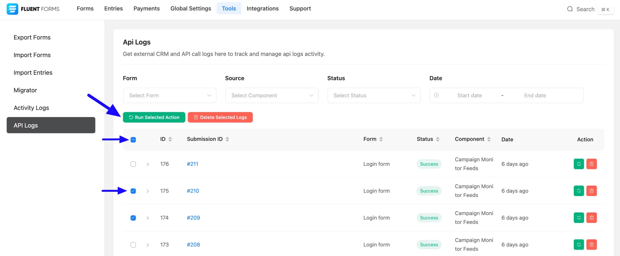 11. Replay action in bulk scaled 58158