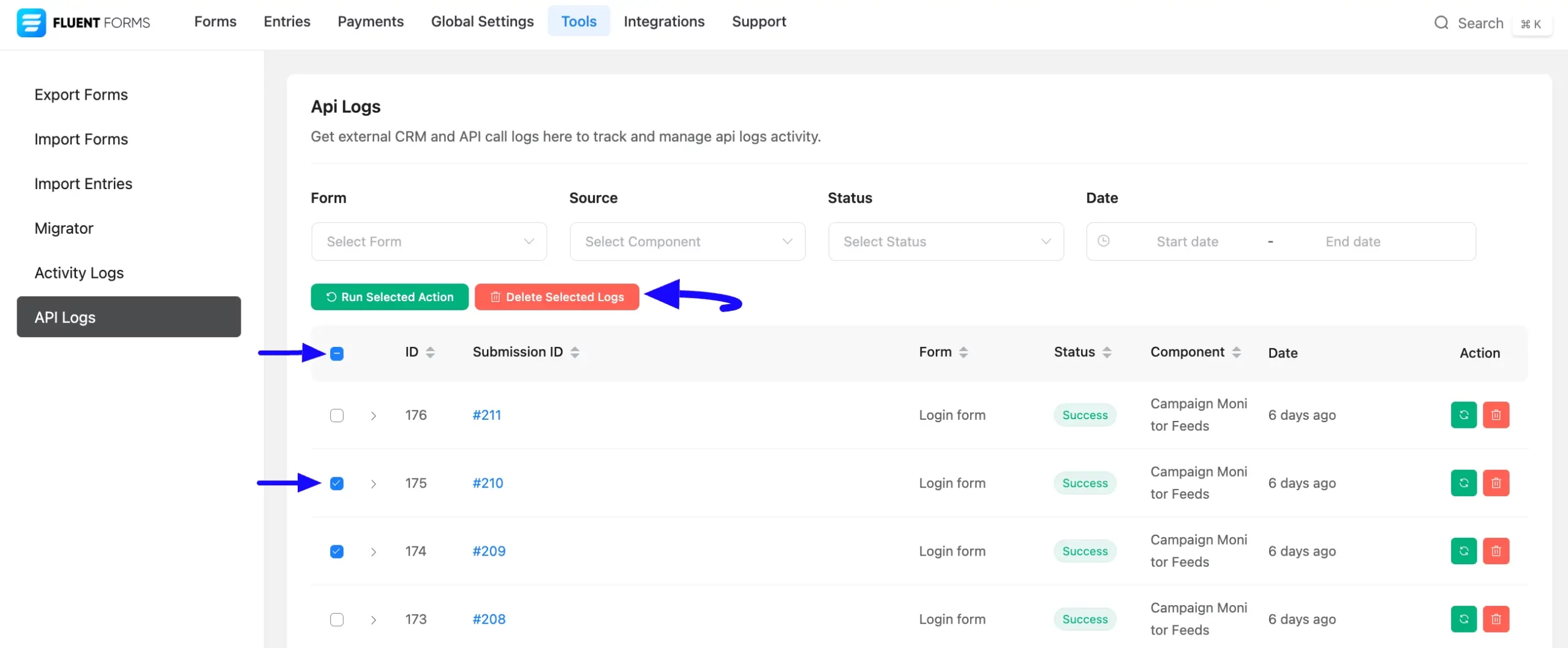 13. Delete logs in bulk scaled 58158