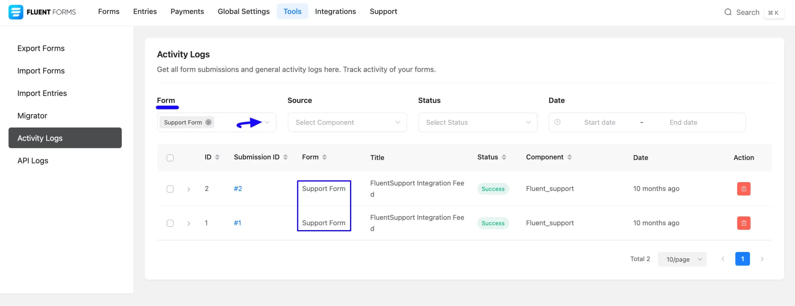 2. Form filter option scaled 58158