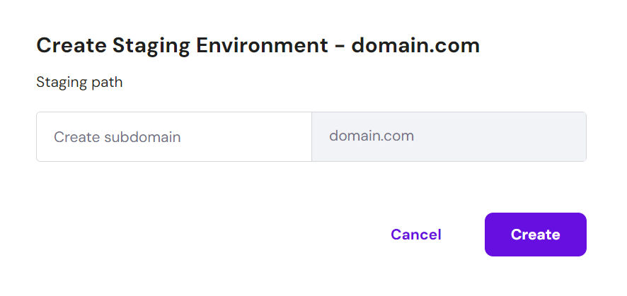 WordPress Staging Site Environment- Hostinger