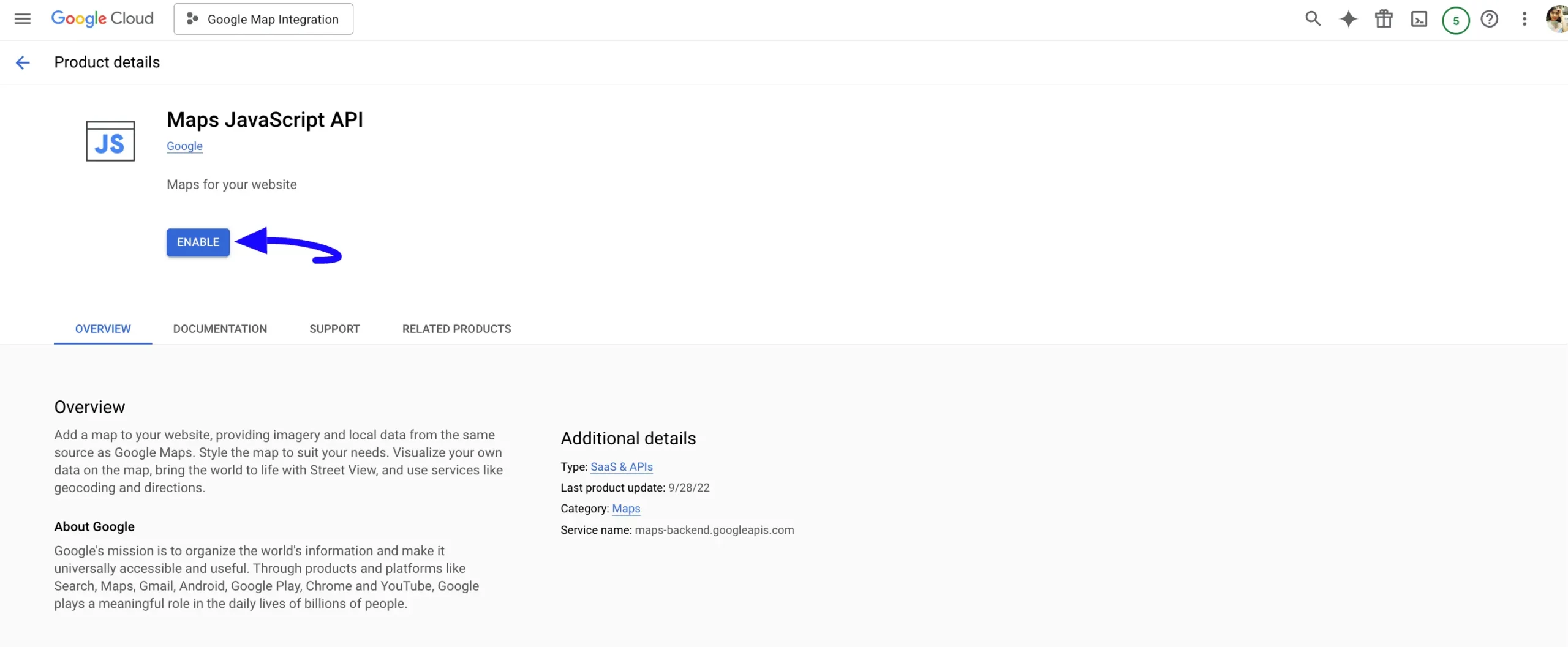 7. Enable Maps Javascript API scaled 46128