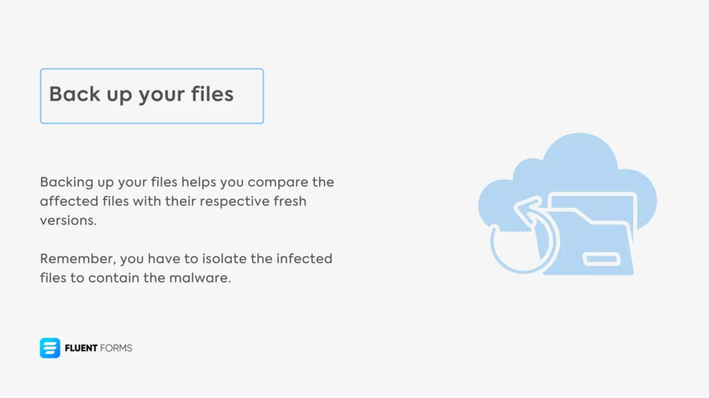 Back up your files