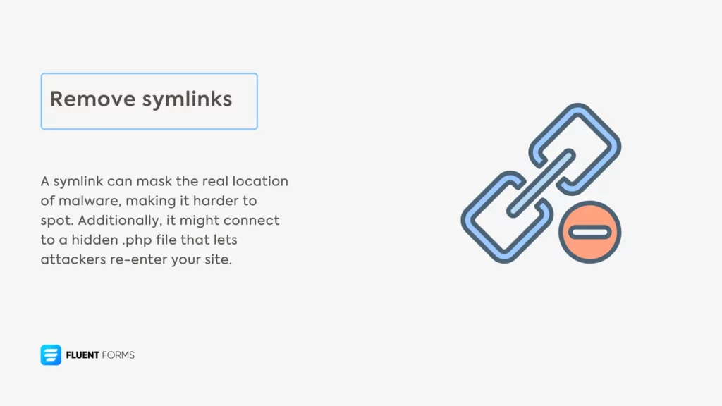Remove symlinks