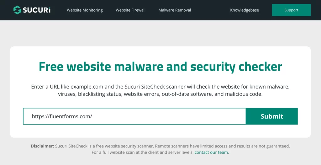 Sucuri SiteCheck