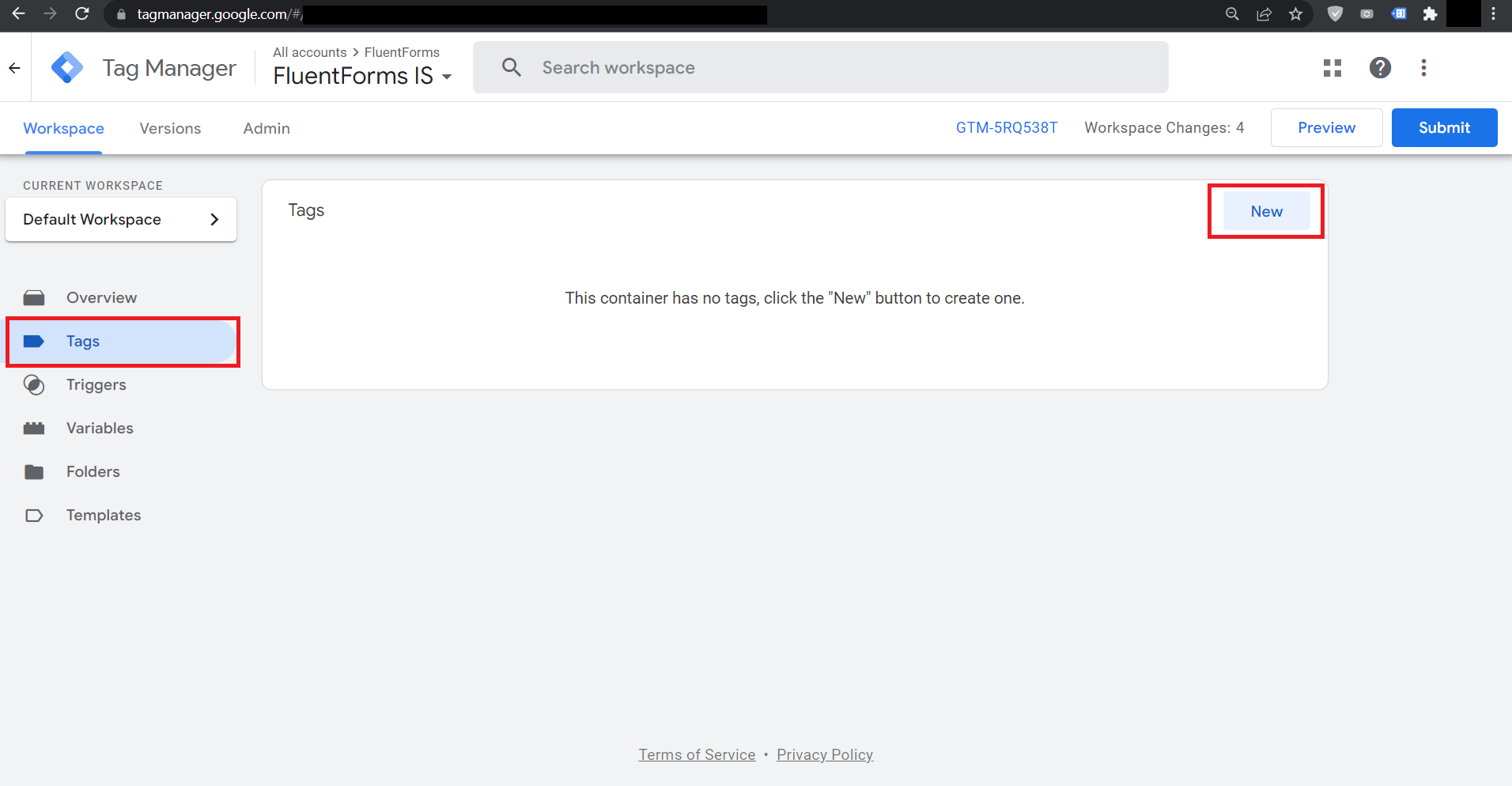 add gtm tags wpmn 58158