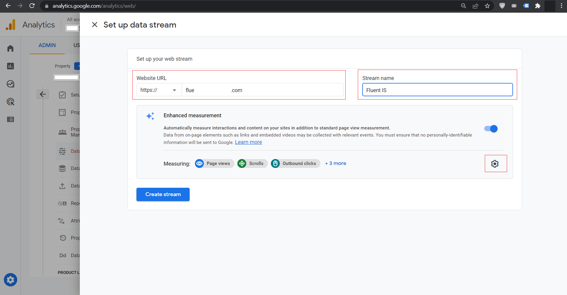 gtm setup stream wpmn 67 58158